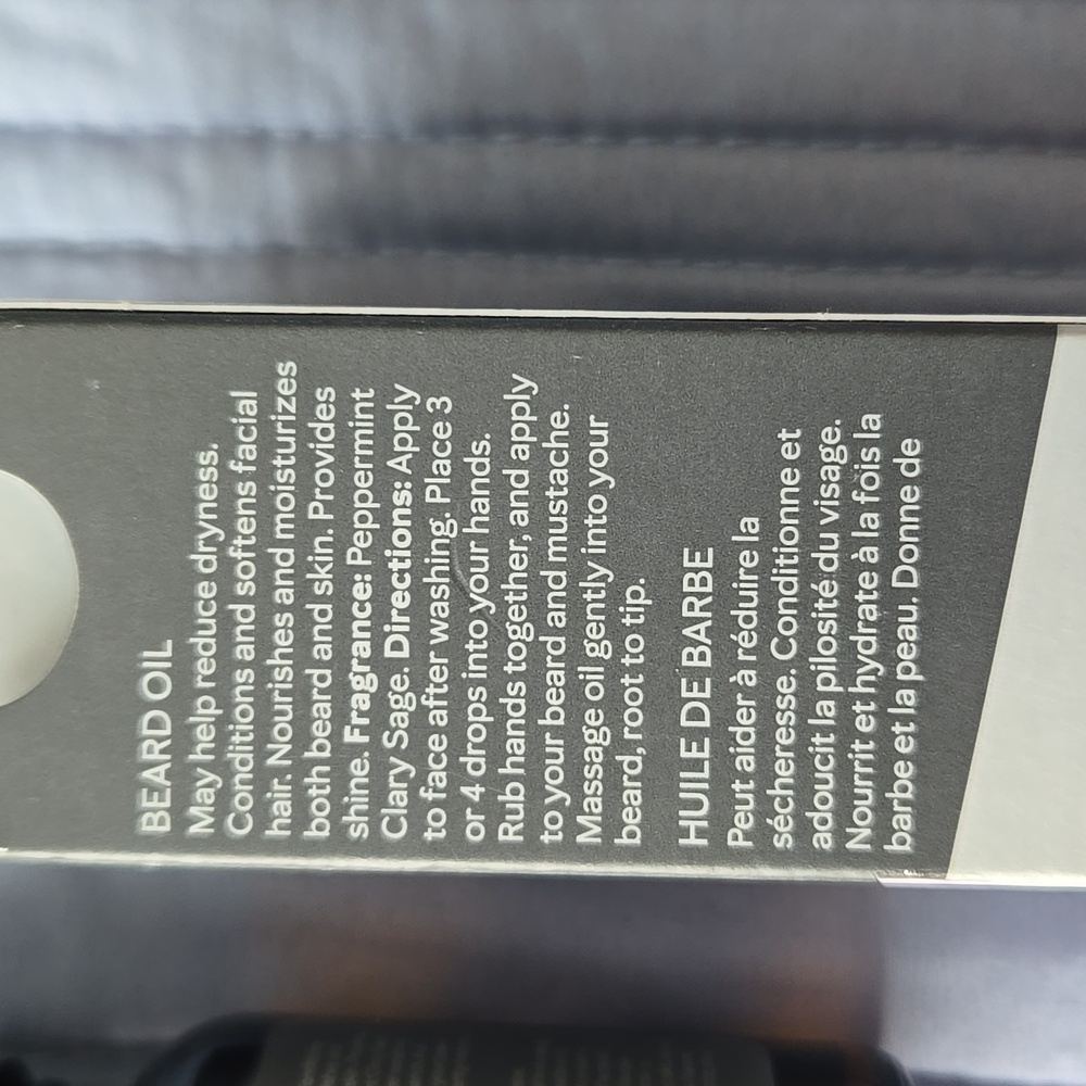 Mary Kay Men Beard Oil - Black and Gray - Picture 3 of 3